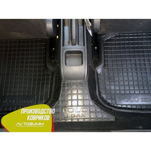 Автомобільні килимки в салон Volkswagen Polo Sedan 2010- (Avto-Gumm)