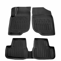 Автомобільні 3D килимки в салон для Peugeot 207 2006-2012 Високий борт