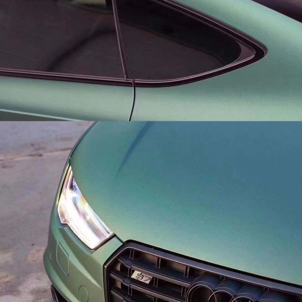 Автомобільна Вінілова Плівка ПВХ Super Matte Satin Army Green 1.52 Метра х 1 Метр 160 мікрон (CL-MS-11)
