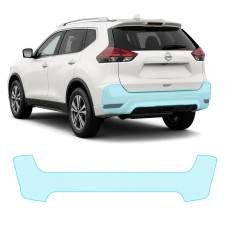 Антигравійна захисна бронеплівка за лекалами для Nissan Rogue / X-Trail T32 facelift 2017-2022 - задній бампер