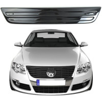 Зимова накладка на бампер Volkswagen Passat B6 2005- Глянець (Voron Glass)