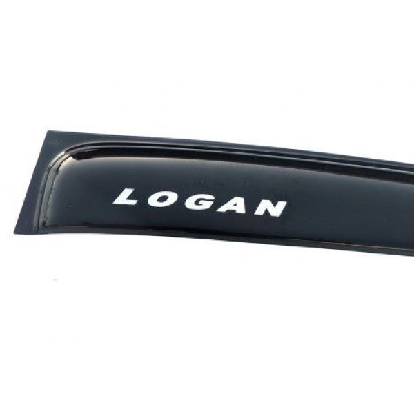 Дефлектори вікон вітровики Renault Logan 2004-2012 Седан 3М Скотч Voron Glas