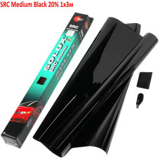 Тонувальна плівка Solux SRC Антицарапін Medium Black 20% 1x3м (CG-20D)