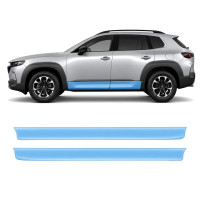 Антигравийная защитная бронепленка по лекалам для Mazda CX-50 2023- нижняя зона кузова пороги
