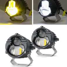 Bi-LED Фара додаткова Кругла 70x50 мм 10-80V W/Y P-71-40W 4 391 (Біле та Жовте Світло)