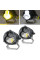 Bi-LED Фара додаткова Кругла 70x50 мм 10-80V W/Y P-71-40W 4 391 (Біле та Жовте Світло)