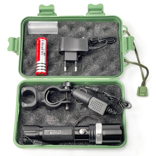 Ліхтар ручний світлодіодний POLICE Wimpex 220V / 12V Zoom Box (8628-WX-T)
