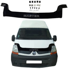 Дефлектор капота мухобійка Renault Master 2003-2010 (Євро Кріплення) Voron Glass