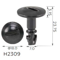 Винт с быстрой фиксацией Volkswagen, Audi, Seat, Skoda, BMW (8D0805121B, 19986) (H2309)