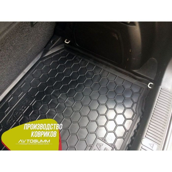Автомобильный коврик в багажник Skoda Fabia 2 2007- Hatchback / Резино - пластик