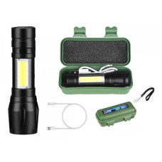 Ліхтар ручний POLICE 511-T6-450 lum USB вбудований акумулятор 300 метрів zoom (2766)