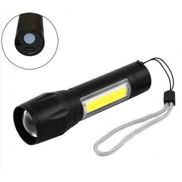 Ліхтар ручний POLICE 511-T6-450 lum USB вбудований акумулятор 300 метрів zoom (2766)