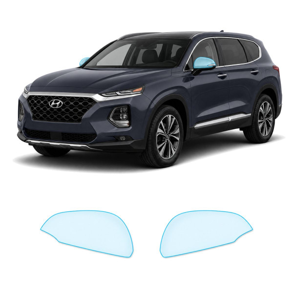 Антигравійна захисна бронеплівка за лекалами для Hyundai Santa Fe TM 2018-2020 - дзеркала