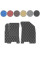 Коврики в салон передние для Chevrolet Aveo T200 T250 2003-2011 Экокожа 2 шт (Rombus)