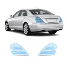 Антигравийная защитная бронепленка по лекалам для Mercedes-Benz S-Class W221 facelift 2009-2013 - задние фонари стопы