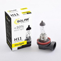 Автолампа галогенна Solar Starlight + 30% / H11 / 55W / 12V / 1 шт (1211)