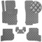 Коврики в салон Экокожа для Volkswagen Golf VI 2008-2012 Серые 5 шт (Rombus)