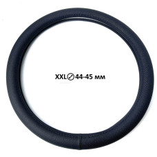 Чохол керма XXL 45 см Перфорація рівна 1 шов Шкіра об'ємний Чорний (CK 002BK)