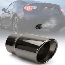 Насадка на глушник Vitol 203x114x64 мм Темний Хром (НГ-1015-BK)