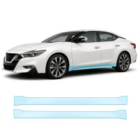 Антигравійна захисна бронеплівка за лекалами для Nissan Maxima A36 2016-2018 - нижня зона кузова пороги