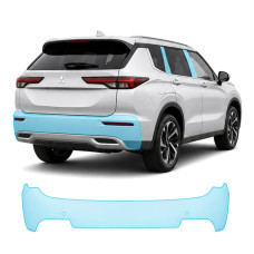 Антигравийная защитная бронепленка по лекалам для Mitsubishi Outlander IV facelift 2025- задний бампер
