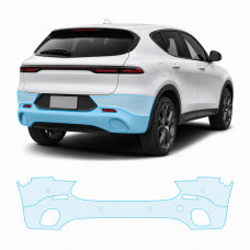 Антигравийная защитная бронепленка по лекалам для Dodge Hornet I 2023- задний бампер
