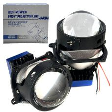 Автомобильные BI-LED линзы D3" дюйма D76 мм A3 50 / 60Вт 5500К 2 шт