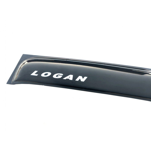 Дефлекторы окон ветровики Renault Logan Largus MCV 2004-2012 Скотч 3M Voron Glass