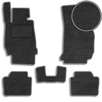 Ворсовые коврики для BMW 3 (F30 / F31) 2011-2019 с подпятником Черные 5 шт (Carrera)