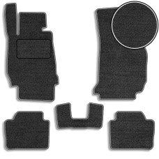 Ворсовые коврики для BMW 3 (F30 / F31) 2011-2019 с подпятником Черные 5 шт (Carrera)
