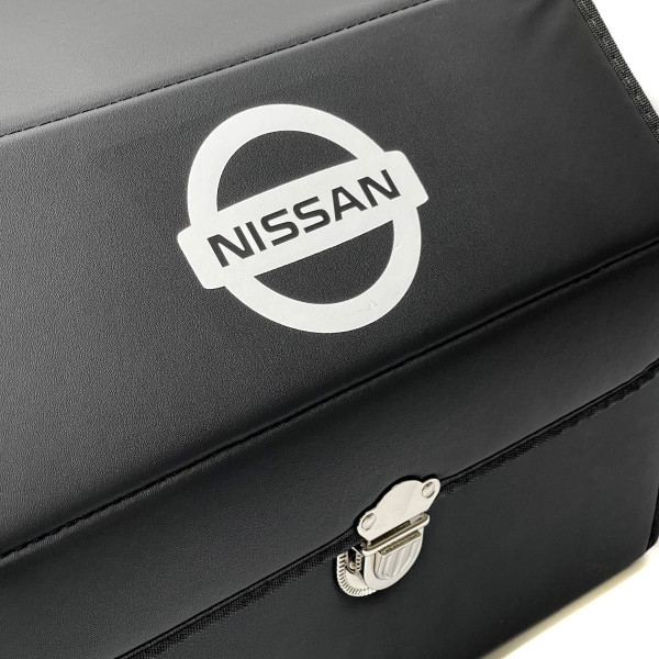 Органайзер саквояж у багажник Nissan 38 x 31 x 29 см Еко-шкіра Чорний 1 шт