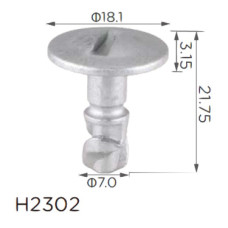 Гвинт із швидкою фіксацією Volkswagen, Audi, Skoda, Seat, Mercedes (8D0805121, 19987) (H2302)