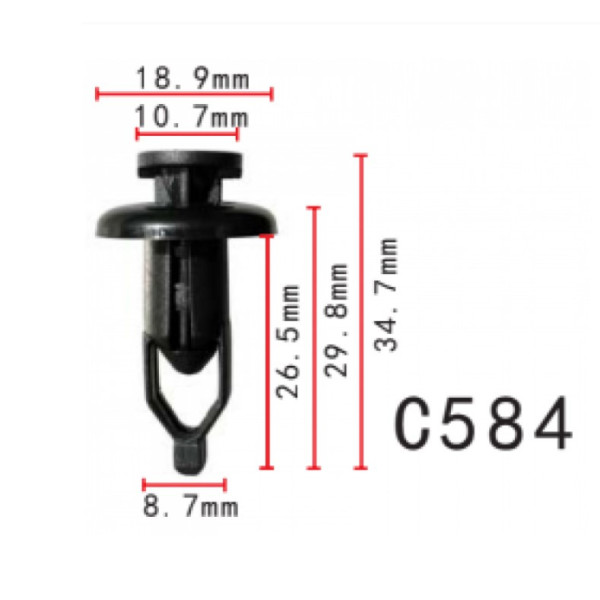 Кліпса розпірні Mazda Toyota Lexus 90467-09143 (C584)