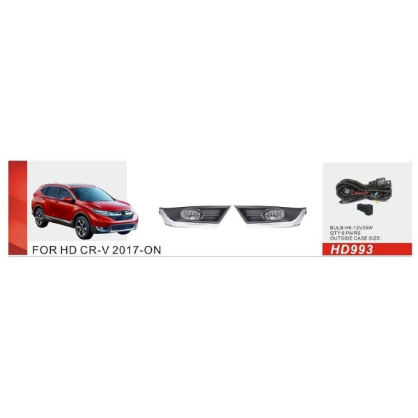 Протитуманні фари для Honda CR-V 2017-35W з проводкою Комплект (HD-993E)
