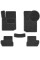 Ворсовые коврики для Citroen C2 2003-2010 с подпятником Черные 5 шт (Carrera)