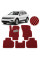 Коврики в салон EVA для Volkswagen Tiguan II USA Allspace 2015- с подпятником Красные 5 шт