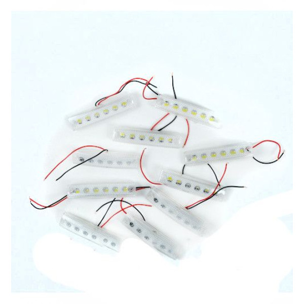 Габарит LED прямокутний 110х42 мм / 24V / 4 діоди / кронштейн пластик / Білий 10 шт (MRT 50)