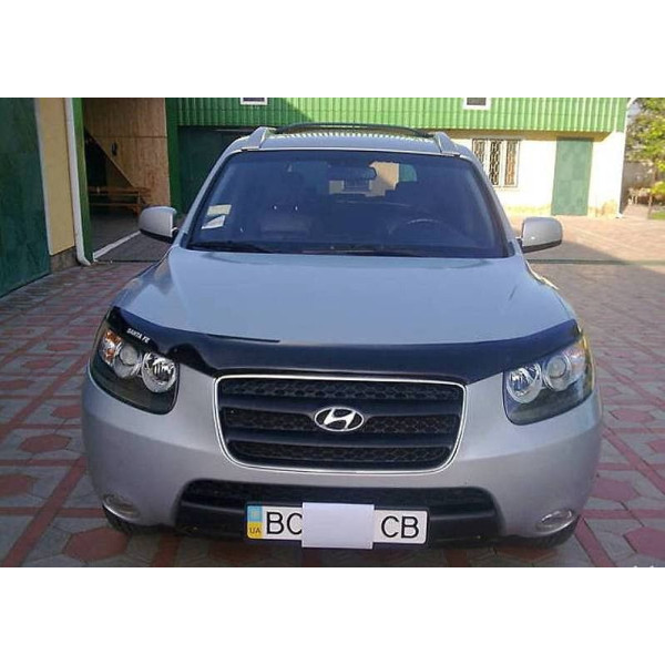 Дефлектор капоту мухобійка для Hyundai Santa Fe 2006-2012