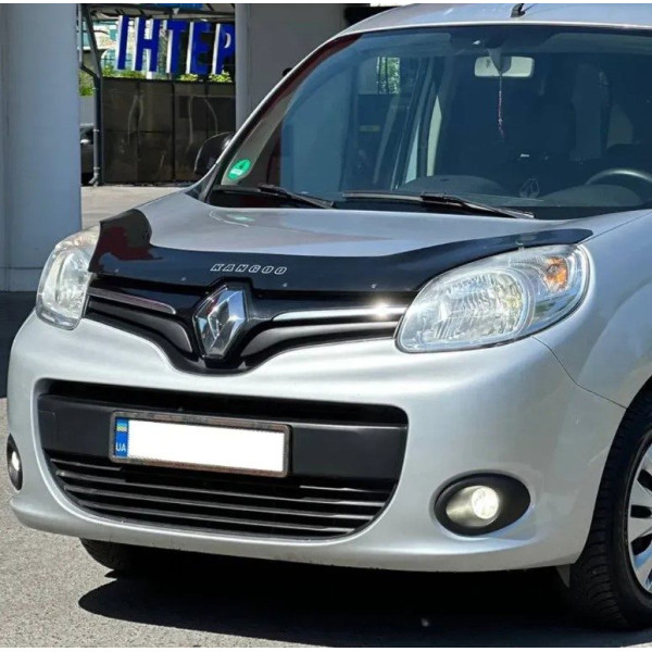 Дефлектор капота мухобойка Renault Kangoo 2013- после рестайлинга (Vip Tuning) RL31