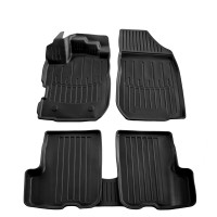 Автомобильные 3D коврики в салон для Renault Logan 2012- Высокий борт