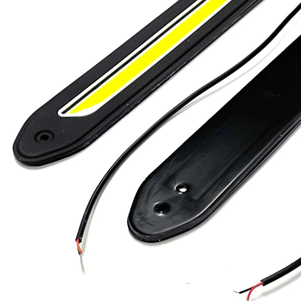 LED Денні ходові вогні ДХО 12V 26 см гумовий корпус гнучкі 2 шт (NTS06)