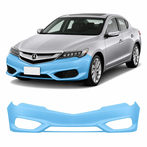 Антигравийная защитная бронепленка по лекалам для Acura ILX I facelift 2016-2018 - передний бампер