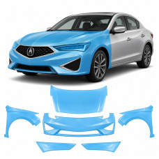 Антигравійна захисна бронеплівка за лекалами для Acura ILX I facelift 2019-2022 - передня частина авто (капот бампер крила))