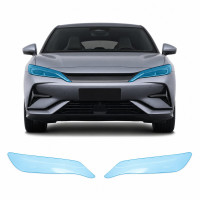 Антигравийная защитная бронепленка по лекалам для BYD Song L I 2024- оптика (фары и ПТФ)