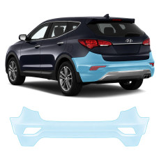 Антигравійна захисна бронеплівка за лекалами для Hyundai Santa Fe DM facelift 2016-2018 - задній бампер