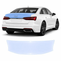 Антигравийная защитная бронепленка по лекалам для Audi A6 C8 facelift 2023-2025 - зона крышки багажника