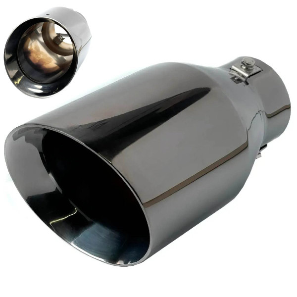 Насадка на глушитель Vitol 203x114x76 мм Темный Хром (НГ-1017-BK)