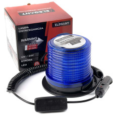 Маячок Проблесковый Мигалка 12-24V 30 LED 2835 SMD Синяя (EL 101 502)
