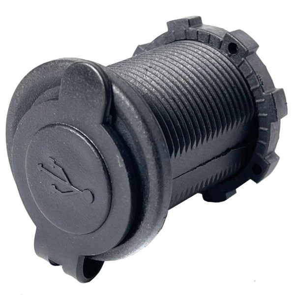 Гніздо прикурювача під 2 USB 12-24V 5V 2,1-1A Синій індикатор 1 шт