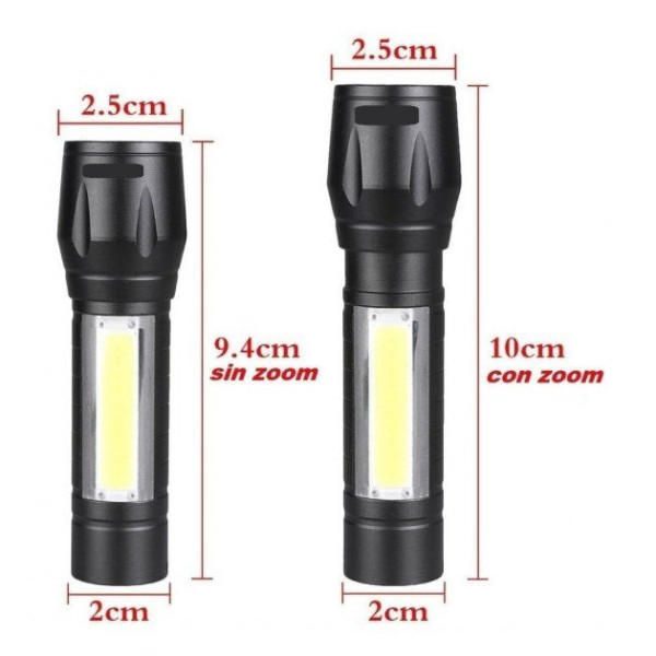Ліхтар ручний POLICE 511-T6-450 lum USB вбудований акумулятор 300 метрів zoom (2766)